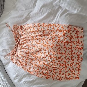 Last Chance. DVF Dress.  Orange and cream.